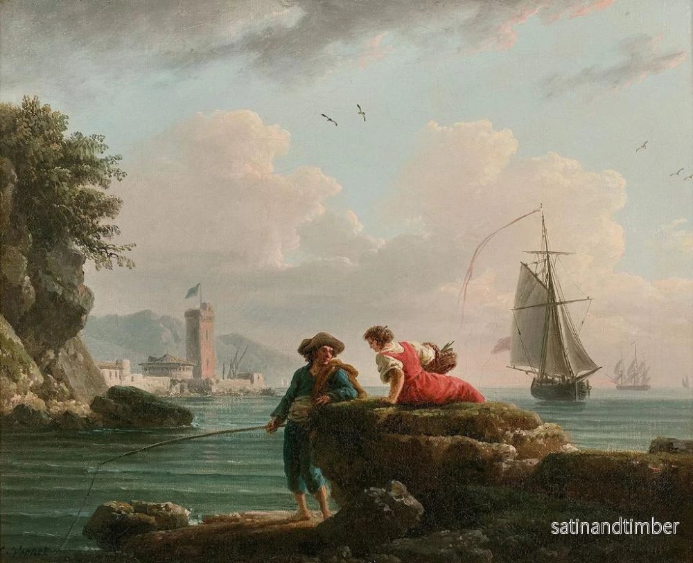 Reproduktion av målningen Fiskare vid en medelhavskust - Claude-Joseph Vernet - Bild 2