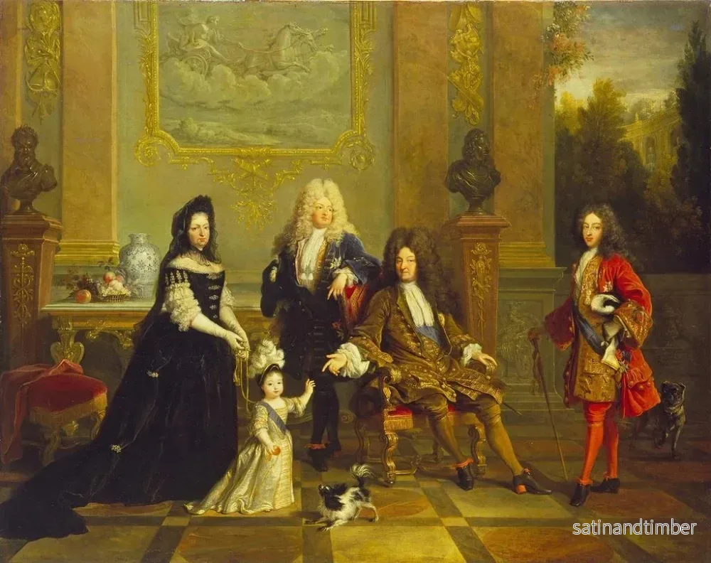 Reproduktion av målningen Madame de Ventadour med Louis XIV och hans arvingar - Fransk skola - Bild 2