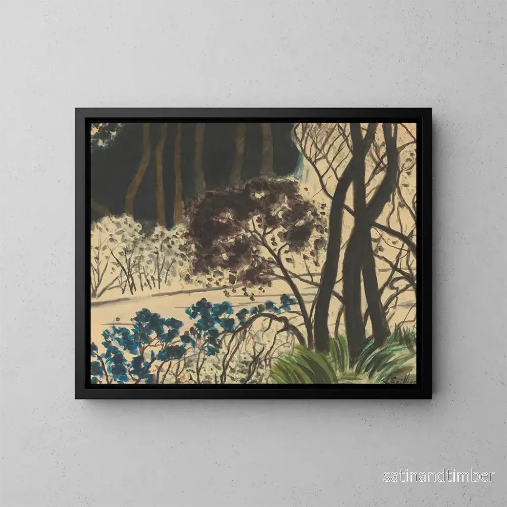 Reproduktion av målningen Landskapsbild av skog - Léon Spilliaert