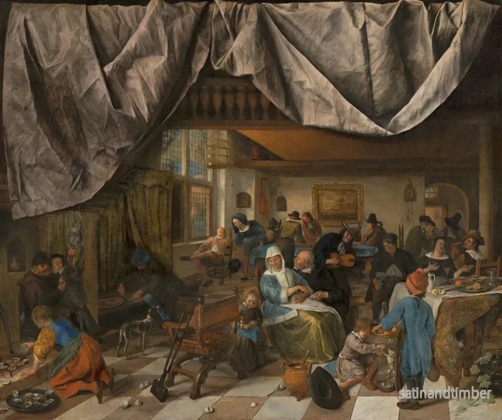 Reproduktion av målningen La Vie de l'homme - Jan Steen - Bild 2