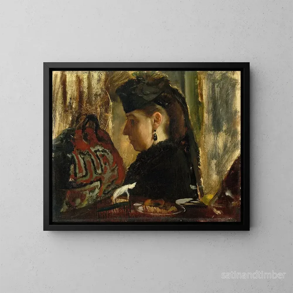 Reproduktion av målningen Marie Dihau 1843-1935 - Edgar Degas