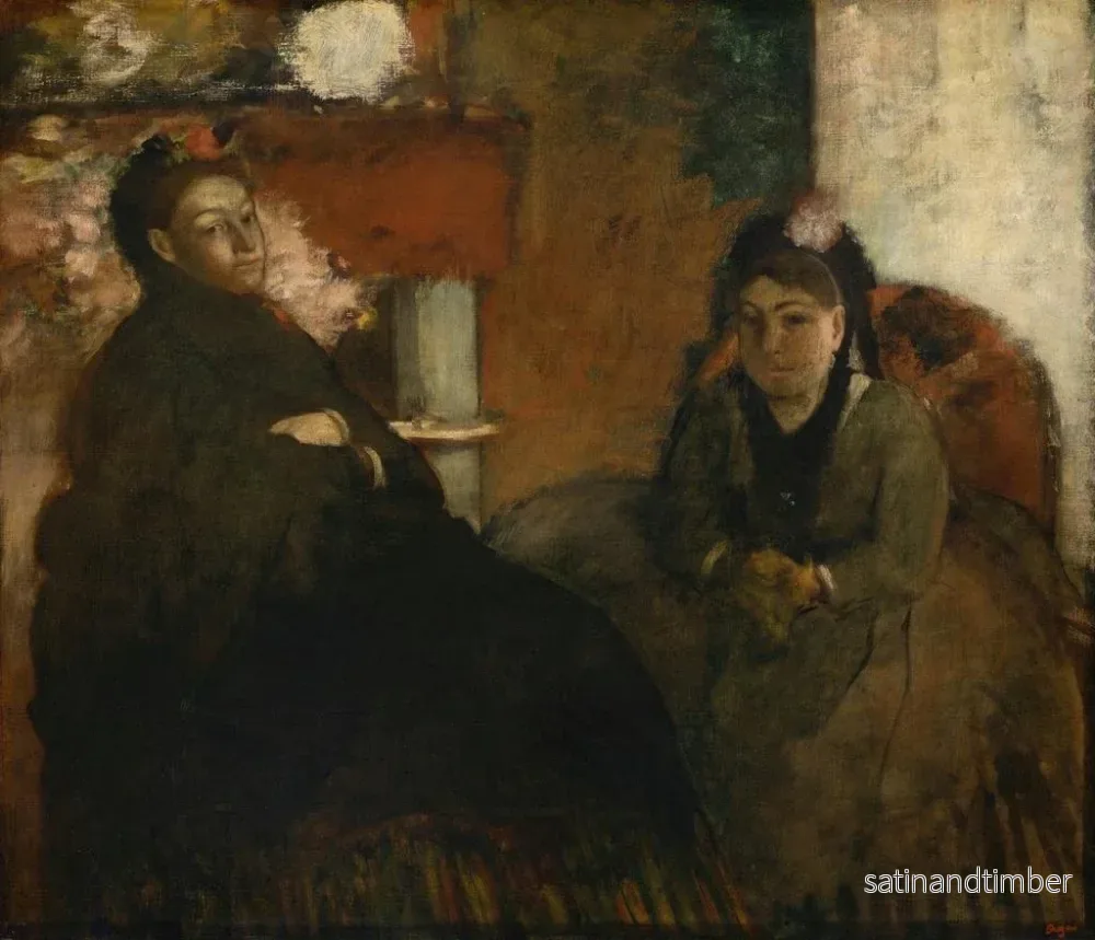 Reproduktion av målningen porträtt av Mme Lisle och Mme Loubens - Edgar Degas - Bild 2