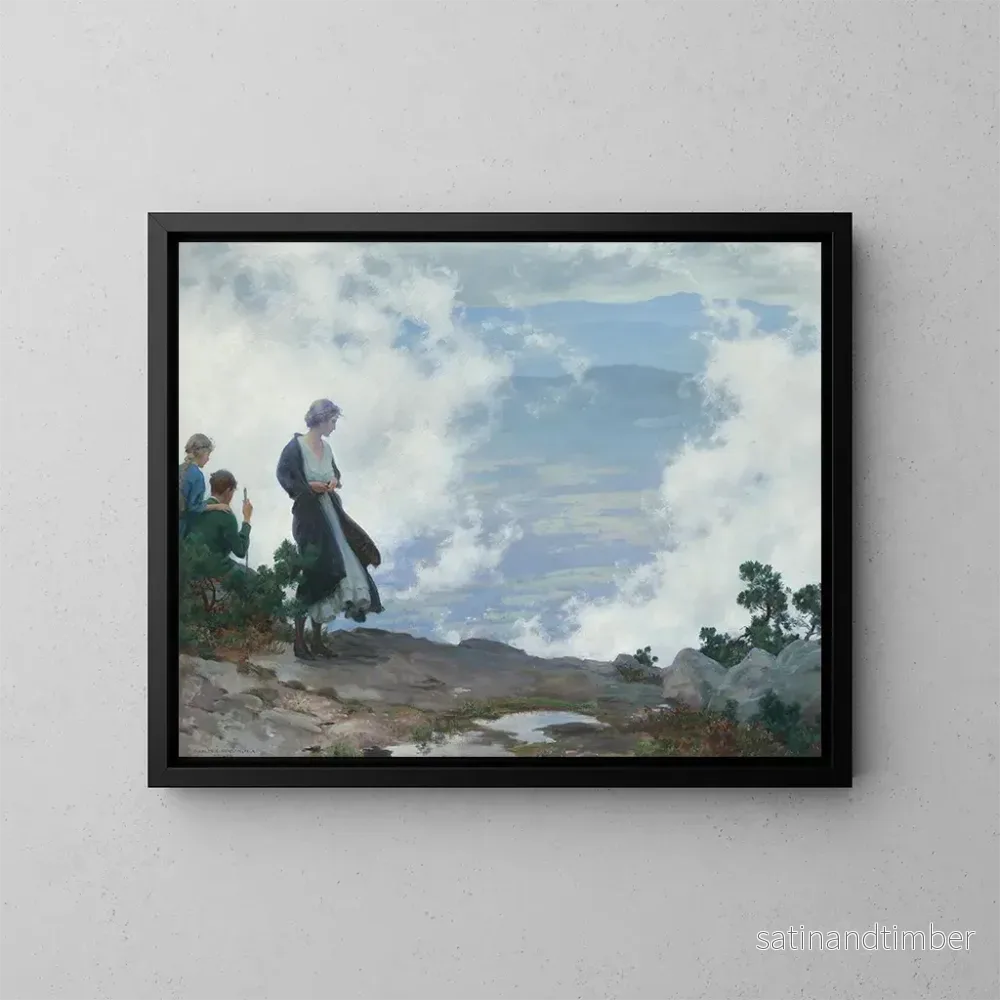 Reproduktion av målningen Efter stormen - Charles Courtney Curran