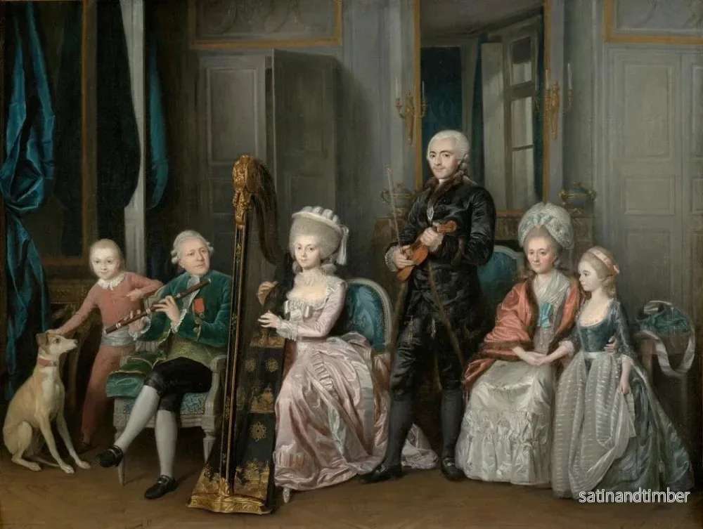 Reproduktion av målningen D Portrait de famille de Louis-Philippe D'Orléans, duc de Chartres - Jean-François Garneray - Bild 2