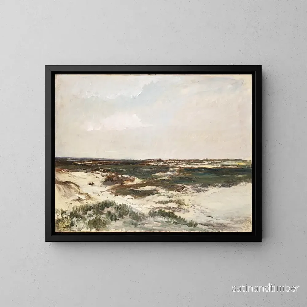 Reproduktion av målningen Les Dunes à Camiers - Charles François Daubigny