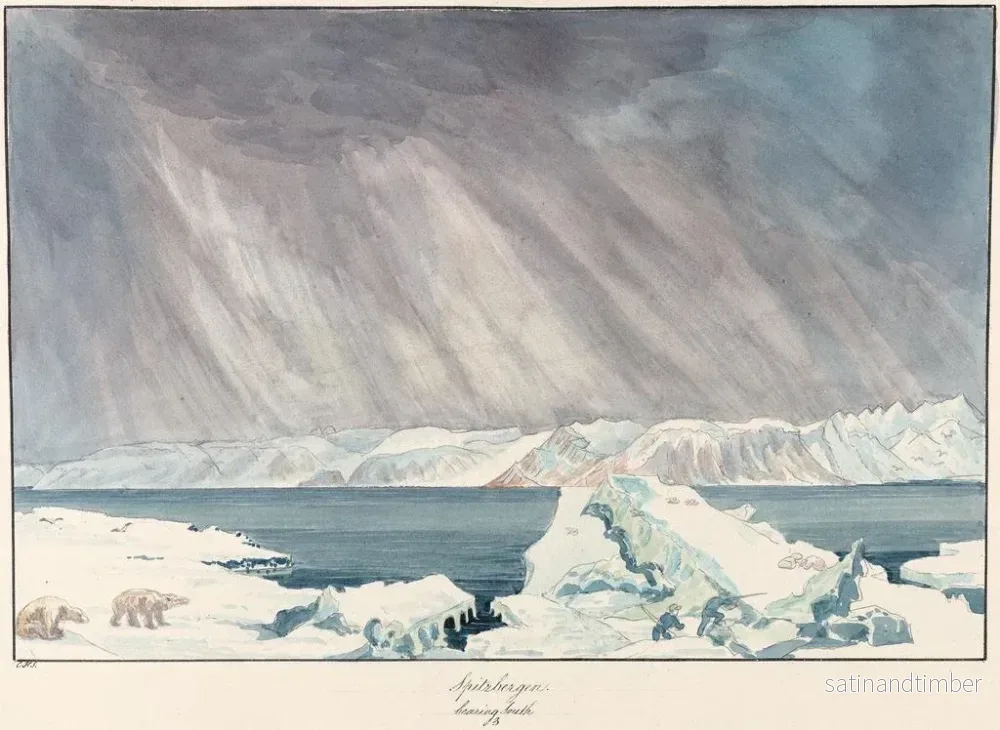 Reproduktion av målningen Spitzberg i riktning söderut - Charles Hamilton Smith - Bild 2