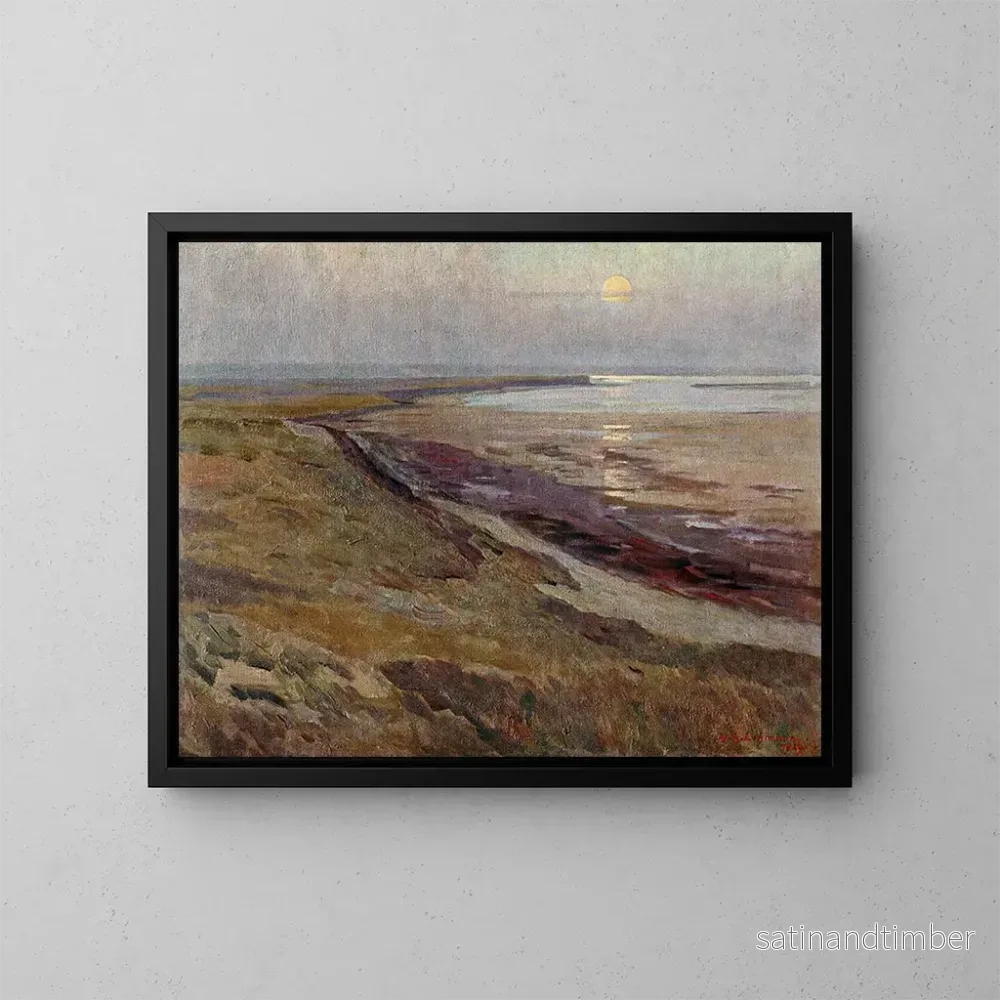 Reproduktion av målningen Lever de lune sur l'île de Sylt - Wilhelm Ludwig Lehmann