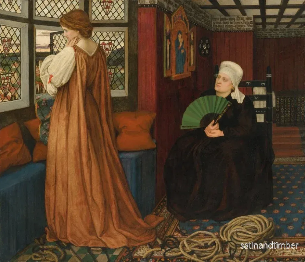 Reproduktion av målningen Juliette och hennes barnskötare - John Roddam Spencer Stanhope - Bild 2