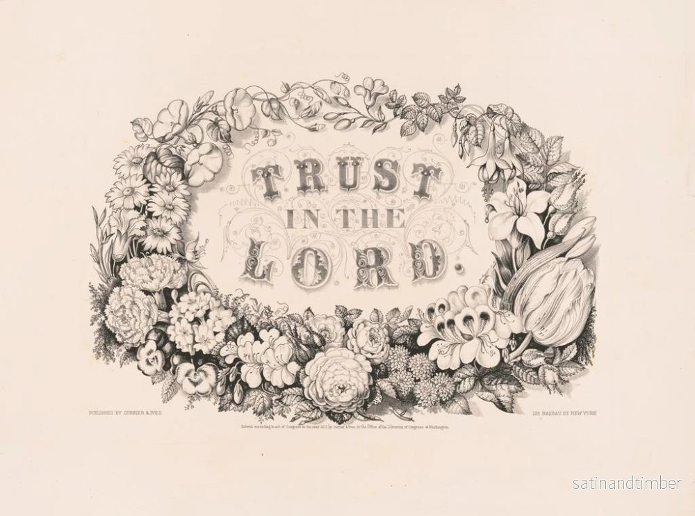 Reproduktion av målningen Fais confiance au Seigneur - Currier & Ives - Bild 2