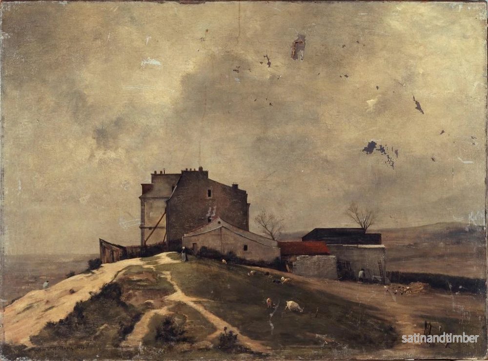 Reproduktion av målningen Vue de Montmartre près du moulin de la Galette - René Billotte - Bild 2