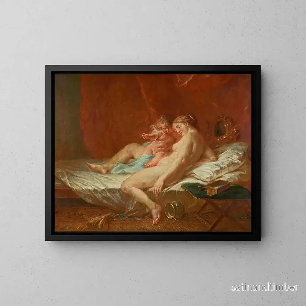 Reproduktion av målningen Venus och kärleken - Martin Johann Schmidt