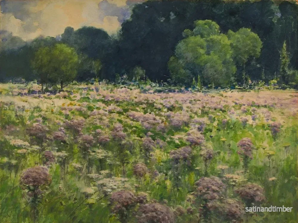 Reproduktion av målningen av Champ de verges d'or - William Henry Holmes - Bild 2