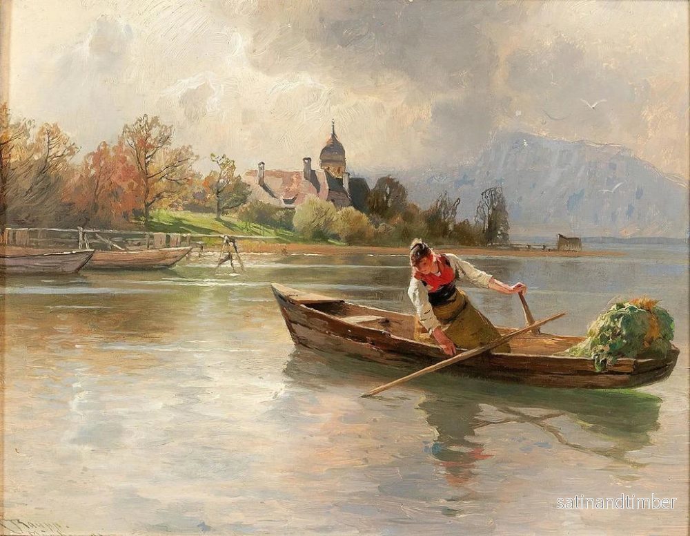 Reproduktion av målningen Landskap vid Chiemsee - Karl Raupp - Bild 2