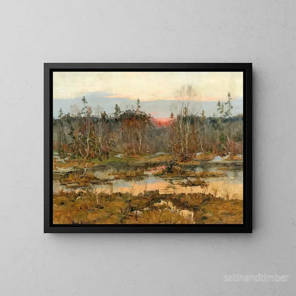 Reproduktion av målningen På jakt - Julius Sergius Klever