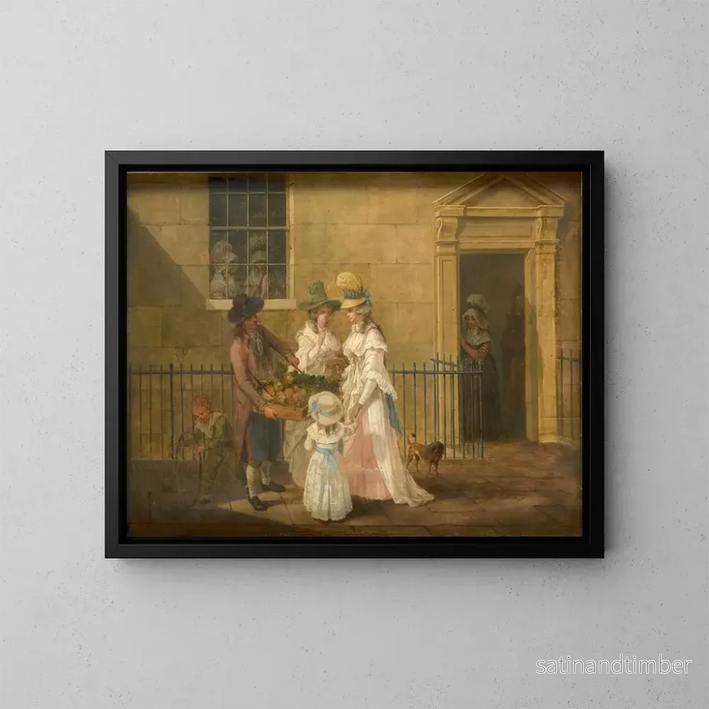 Reproduktion av målningen Vendedor de légumes - Hendrik Willem Schweickhardt