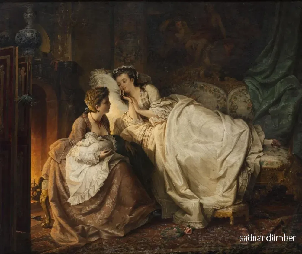 Reproduktion av målningen Le jeune bonheur de mère - Carl Herpfer - Bild 2