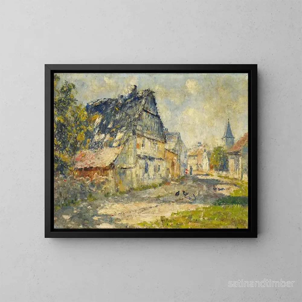 Reproduktion av målningen Rue de village à Ehringsdorf près de Weimar – Christian Rohlfs Reproduktion av målningen Rue de village à Ehringsdorf près de Weimar – Christian Rohlfs