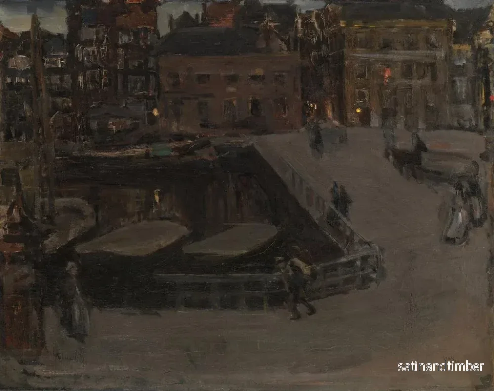 Reproduktion av målningen Damrak la nuit - Isaac Israëls - Bild 2