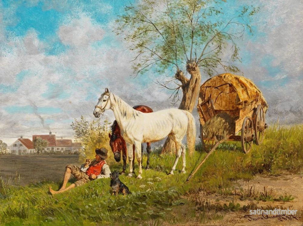 Reproduktion av målningen Repos de midi - Franz Quaglio - Bild 2