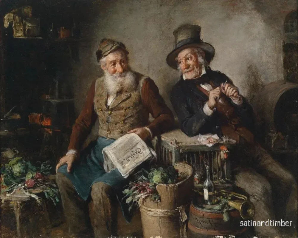 Reproduktion av målningen Bons amis - Hermann Kern - Bild 2