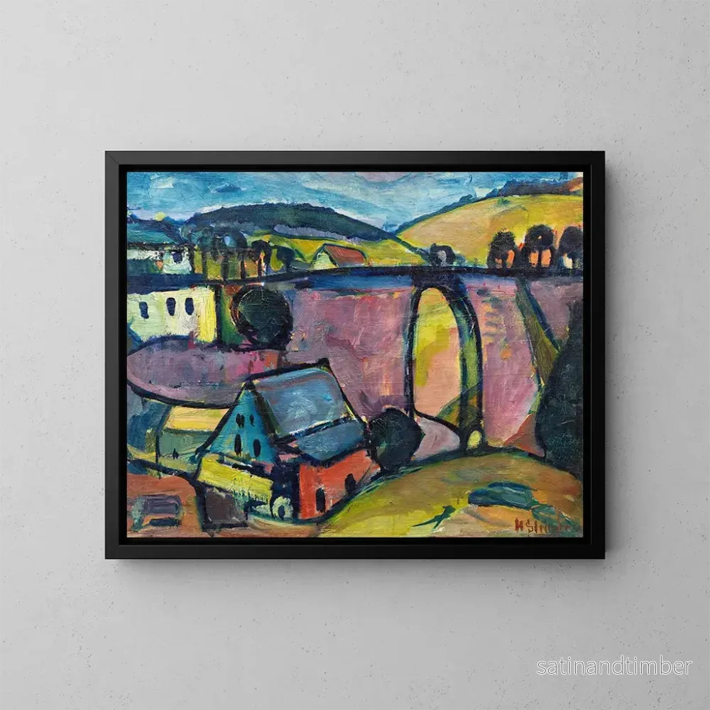 Reproduktion av målningen Viaduc nära Monschau - Hermann Stenner