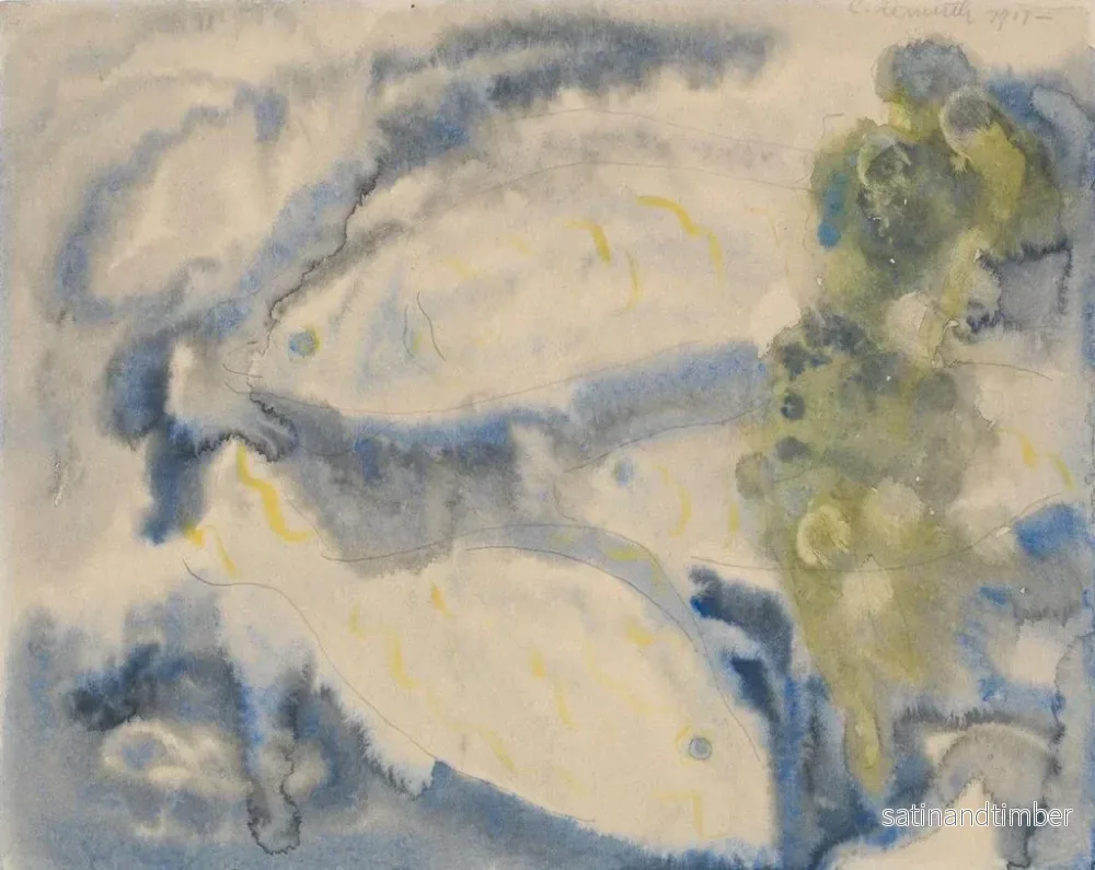 Reproduktion av målningen Serie av fisk nr 1 - Charles Demuth - Bild 2