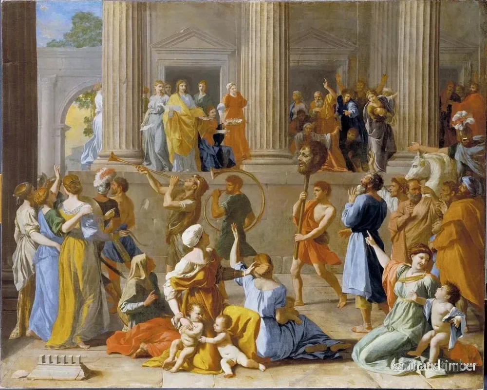 Reproduktion av målningen Le Triomphe de David - Nicolas Poussin - Bild 2