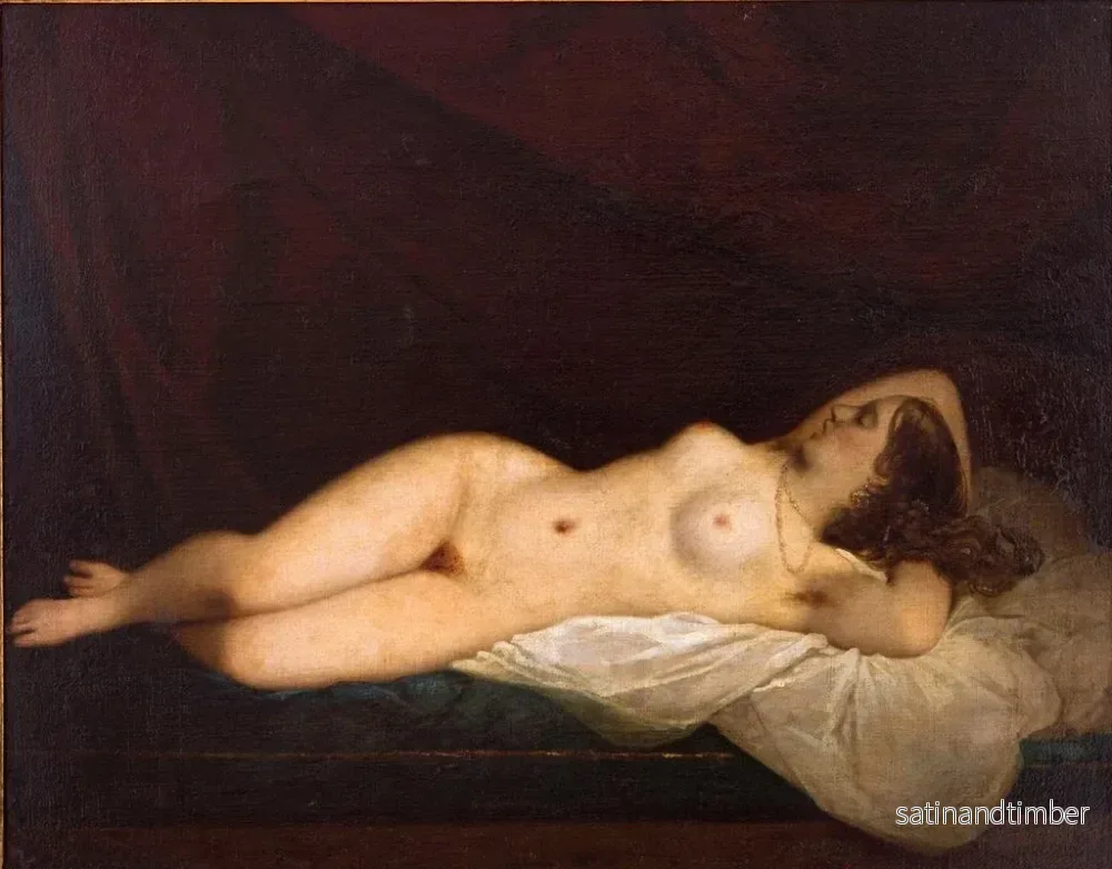 Reproduktion av målningen Odalisque orientale - Raymond Monvoisin - Bild 2
