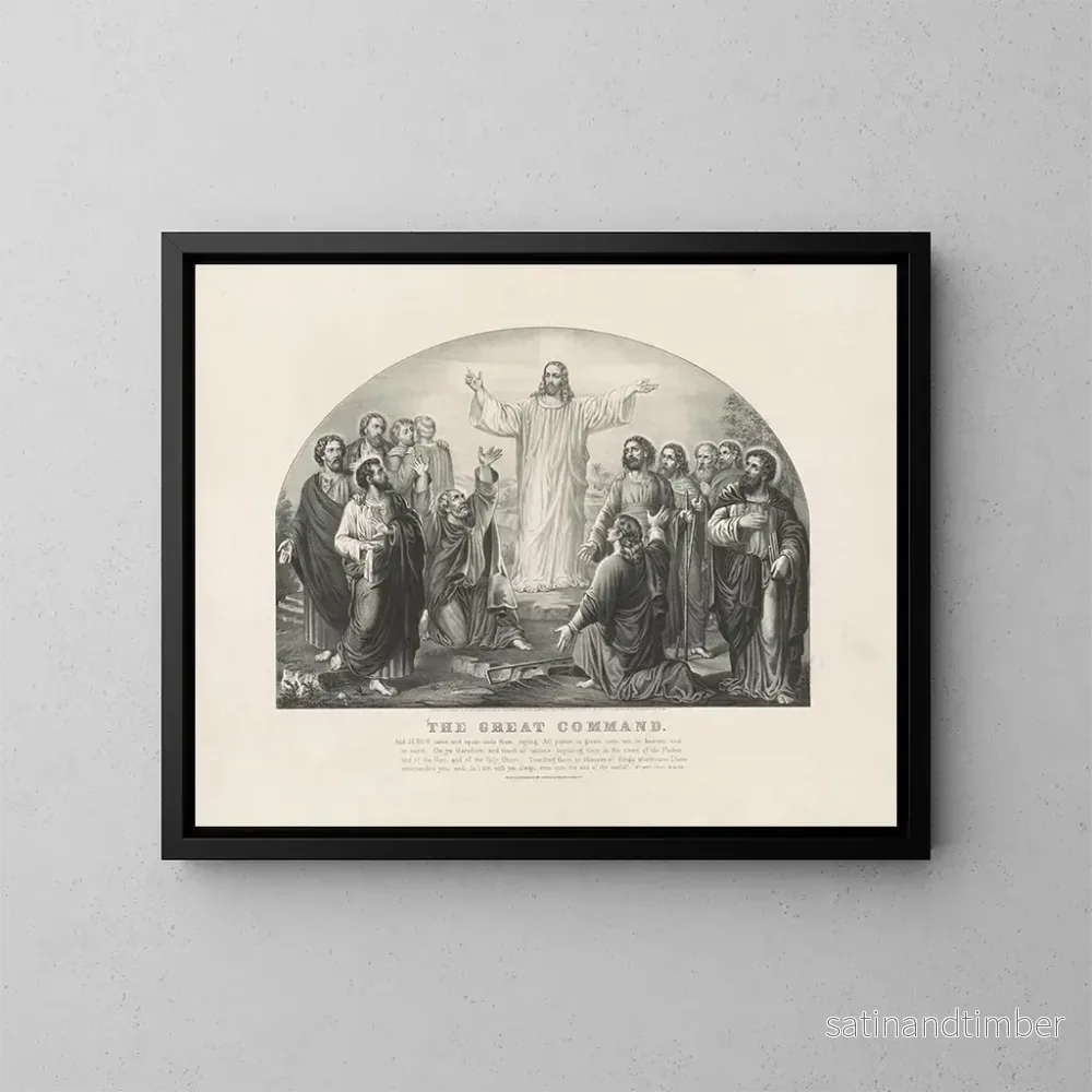 Reproduktion av målningen Le grand commandement – Currier & Ives Reproduktion av målningen Le grand commandement – Currier & Ives