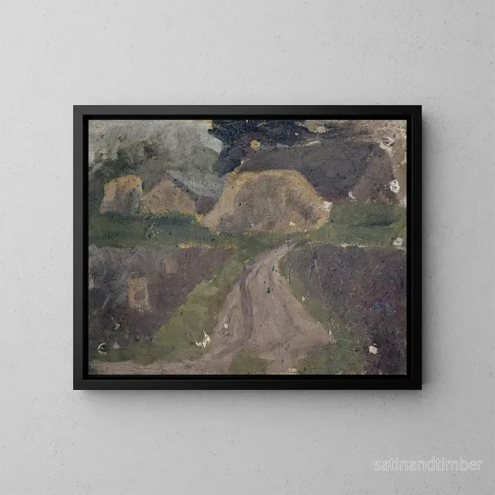 Reproduktion av målningen Ferme - Ernst Schiess