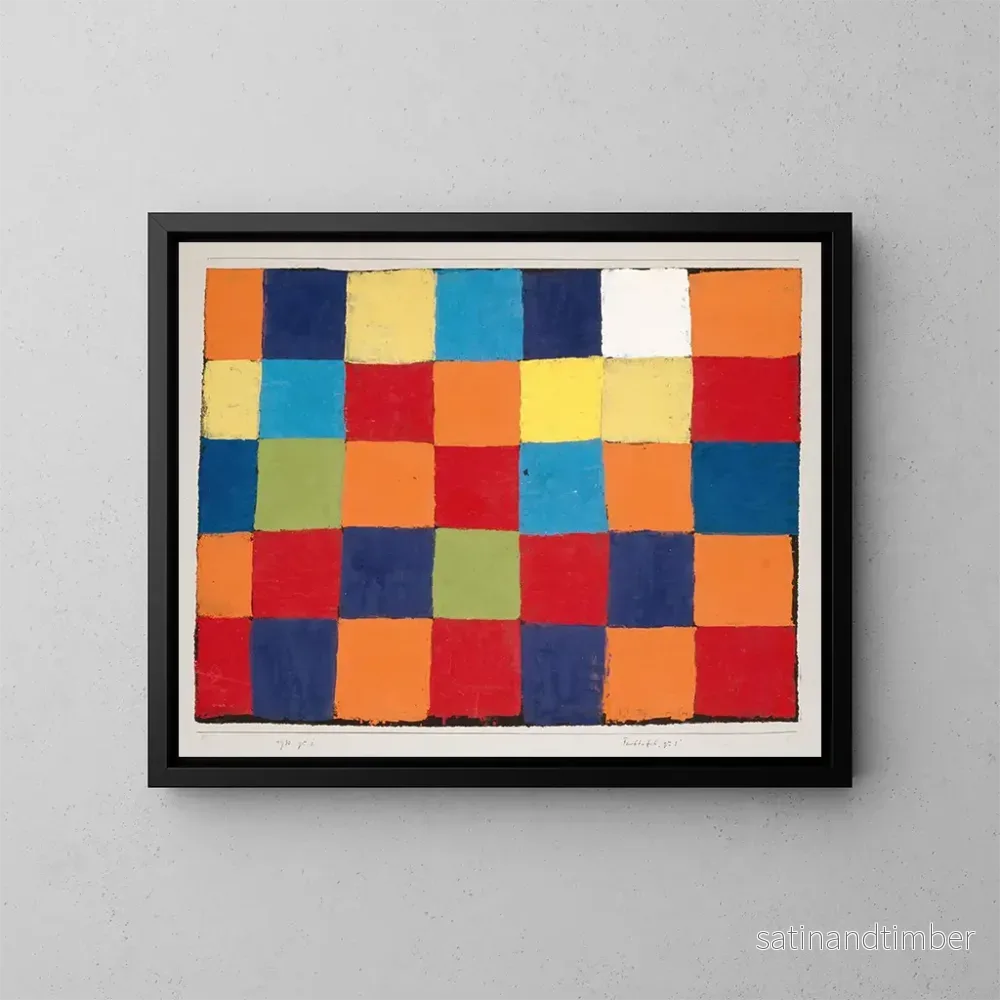 Reproduktion av målningen Nuancier Qu 1 - Paul Klee