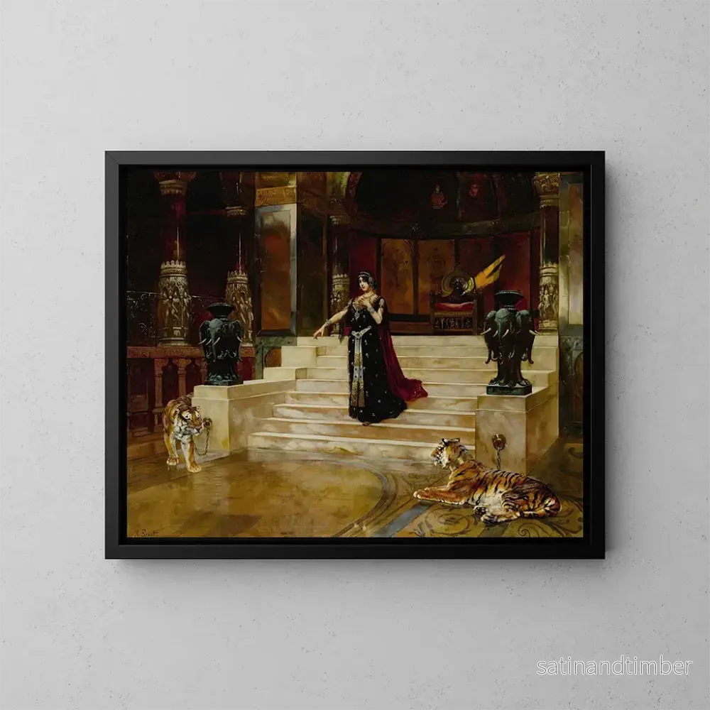 Reproduktion av målningen Salom och tigrarna - Rudolf Ernst