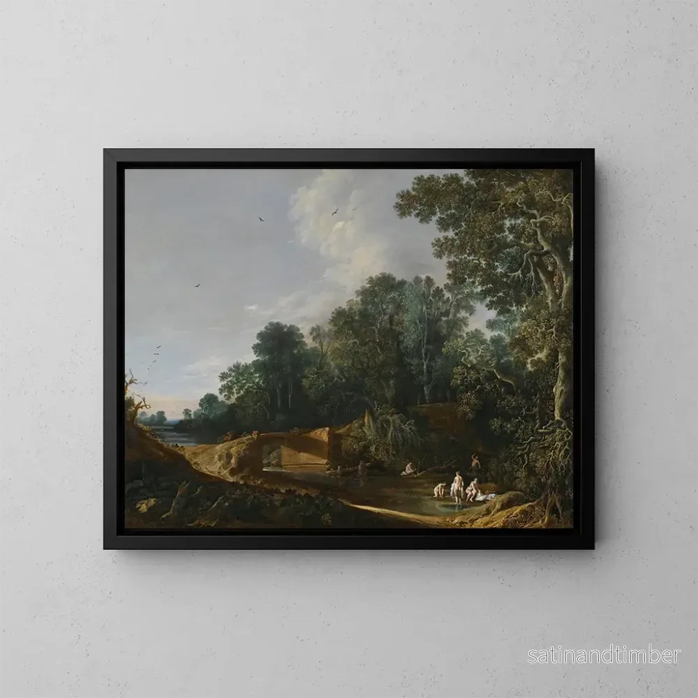 Reproduktion av målningen Landskap med Venus-toaletten - François van Knibbergen
