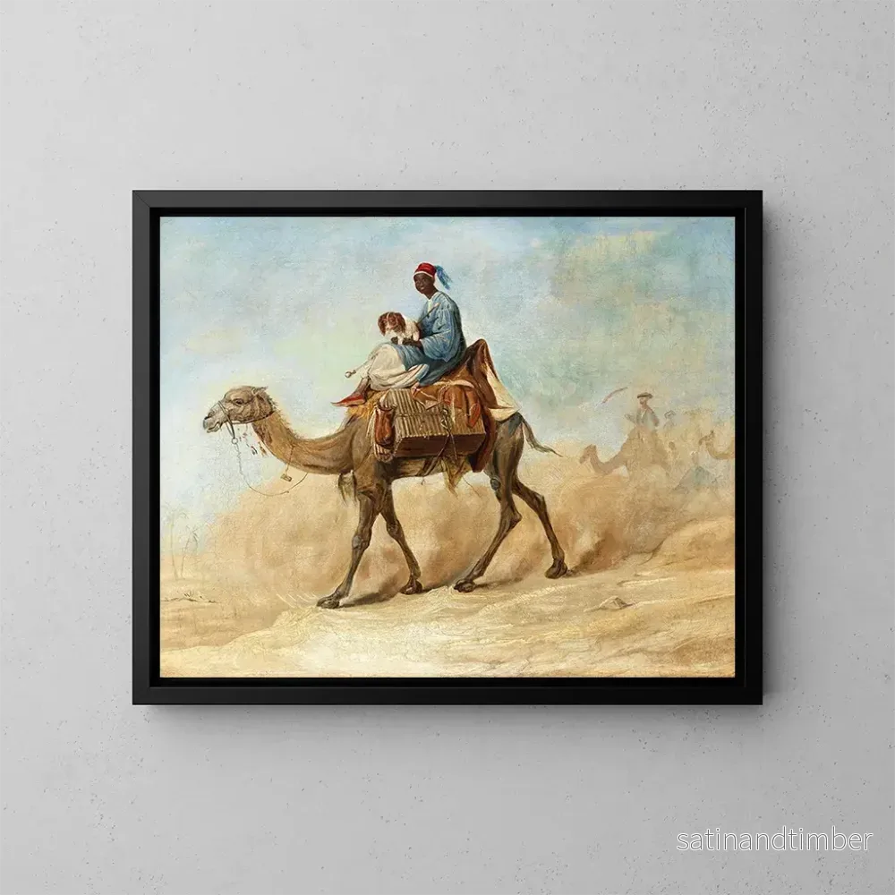Reproduktion av målningen Negev Sebee al Hel - Johann Hermann Kretzschmer