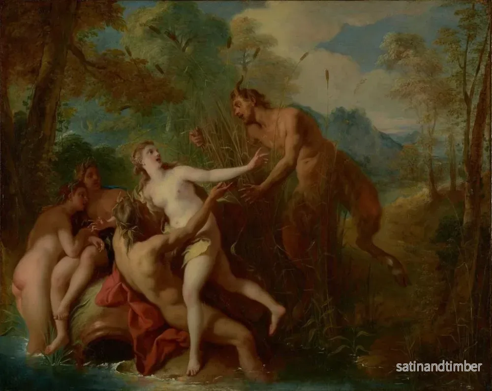 Reproduktion av målningen Pan och Syrinx - Jean-François de Troy - Bild 2