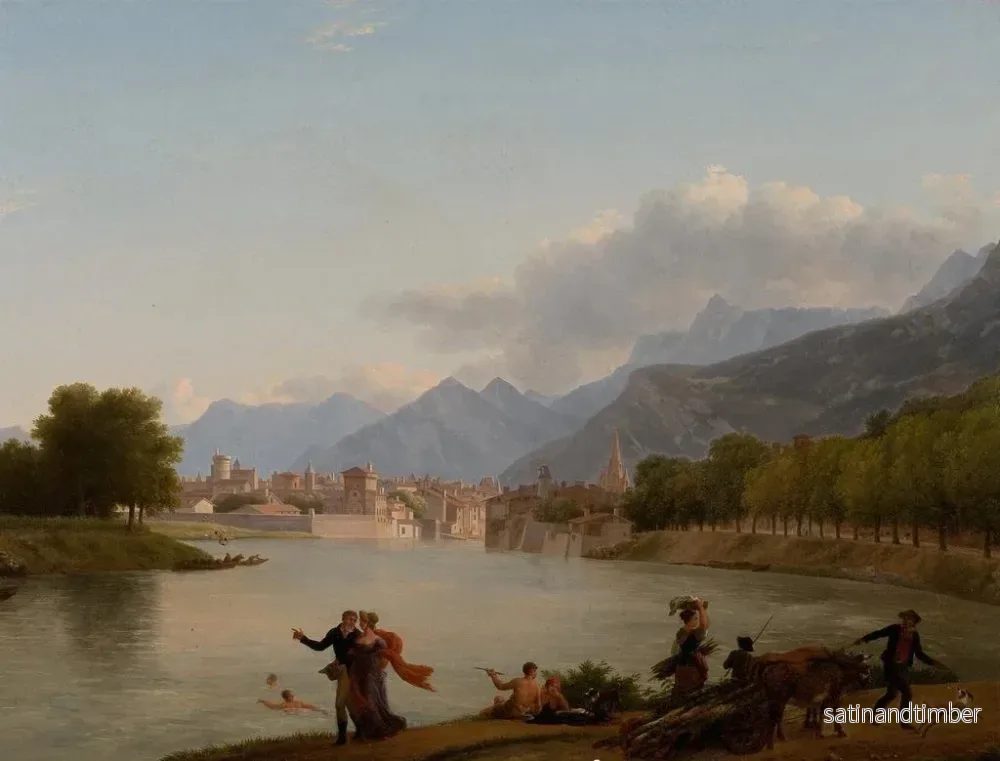 Reproduktion av målningen Grenoble - Jean-Joseph-Xavier Bidauld - Bild 2