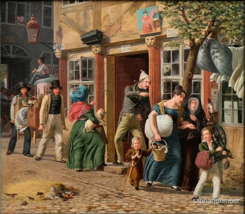 Reproduktion av målningen Scène de déménagement - Wilhelm Marstrand - Bild 2