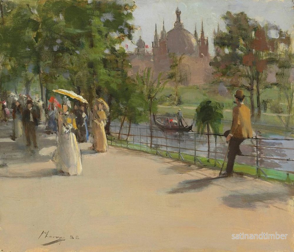 Reproduktion av målningen L'Exposition internationale de Glasgow - Sir John Lavery - Bild 2