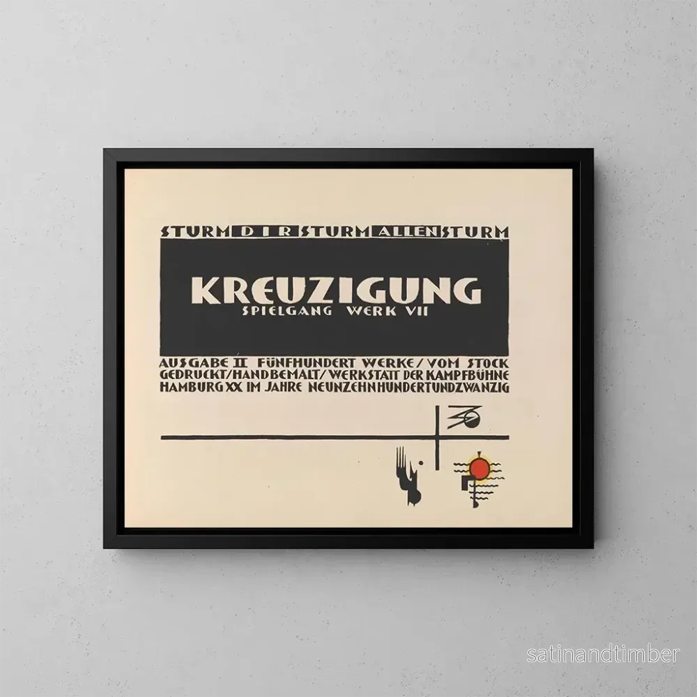 Reproduktion av målningen Titelbild av korsfästelsen - Lothar Schreyer
