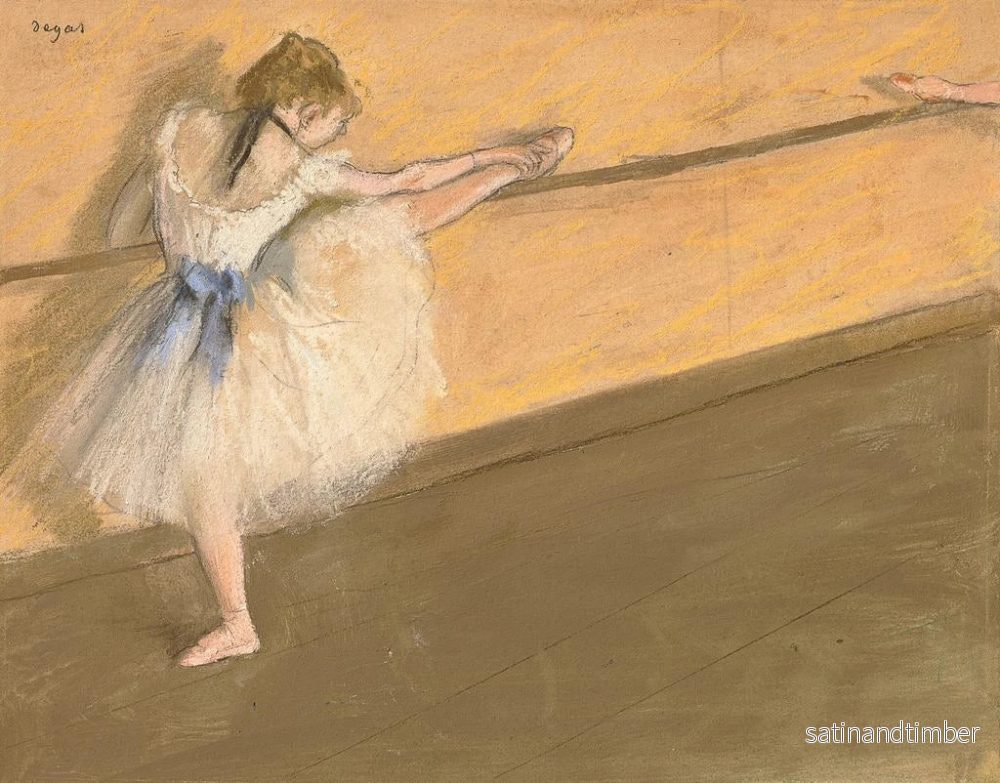 Reproduktion av målningen Danserska vid stången - Edgar Degas - Bild 2
