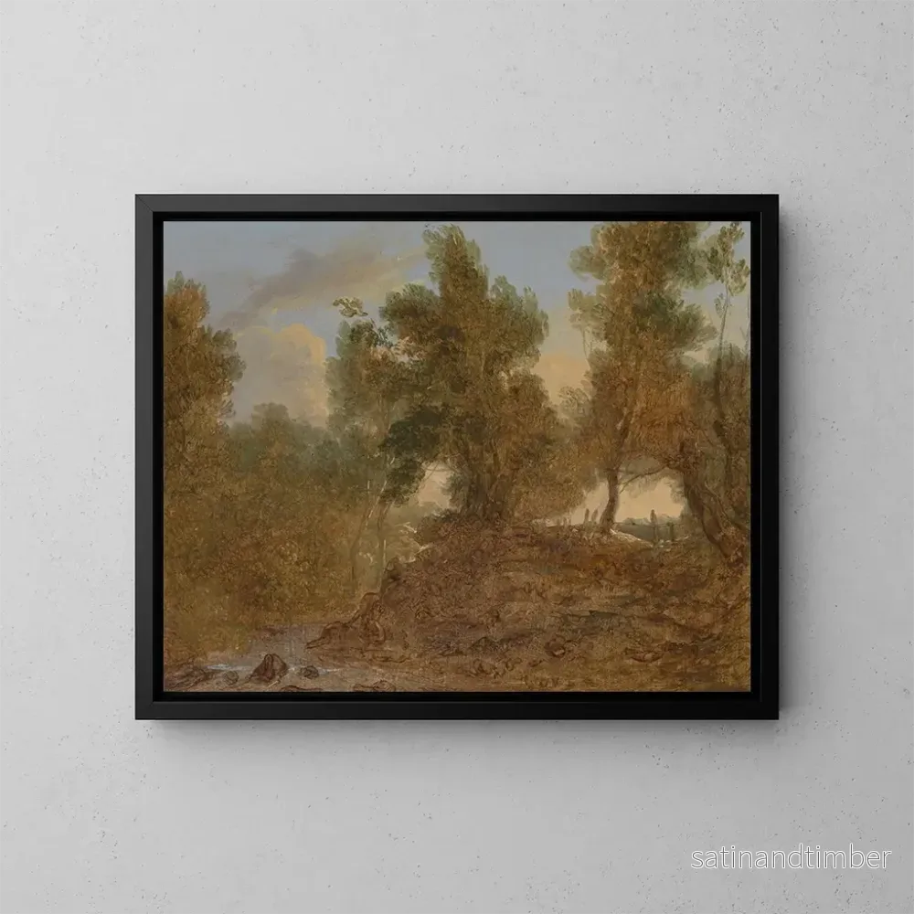 Reproduktion av målningen En landskap vid Wick, Gloucestershire, under klipporna – Benjamin Barker Reproduktion av målningen En landskap vid Wick, Gloucestershire, under klipporna – Benjamin Barker