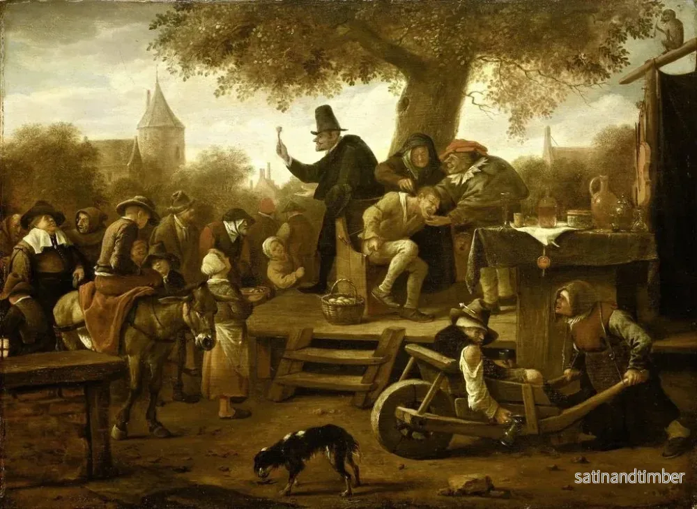 Reproduktion av målningen Le charlatan - Jan Steen - Bild 2