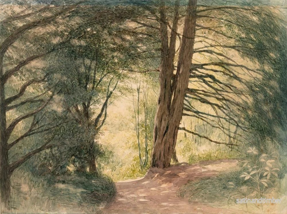 Reproduktion av målningen Boxhill, Surrey - Richard Doyle - Bild 2
