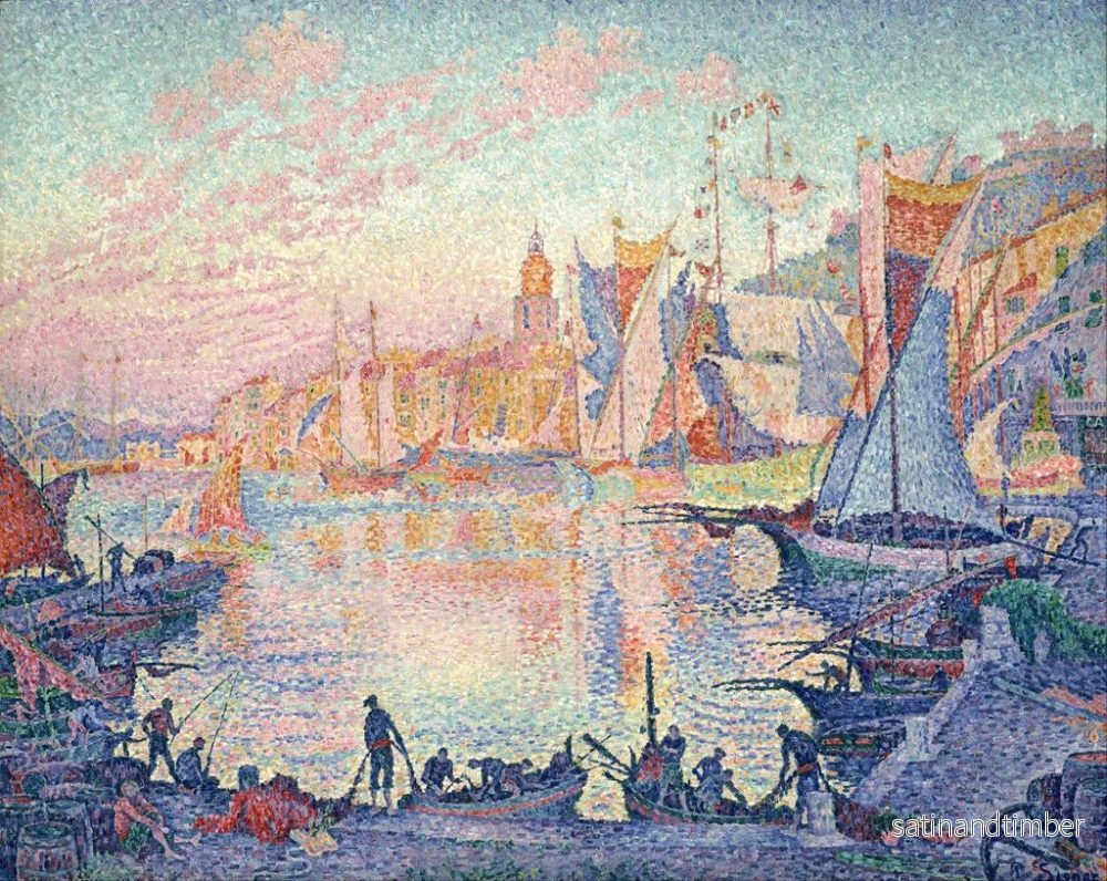 Reproduktion av målningen Le port de Saint-Tropez - Paul Signac - Bild 2