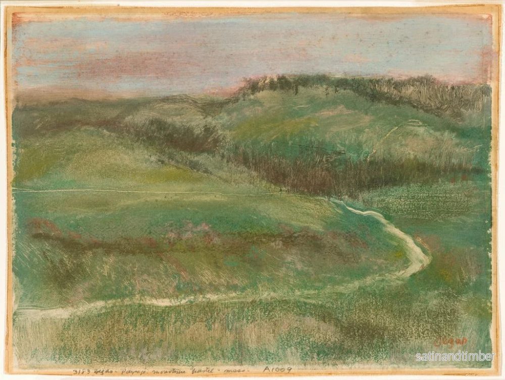 Reproduktion av målningen Landskap - Edgar Degas - Bild 2