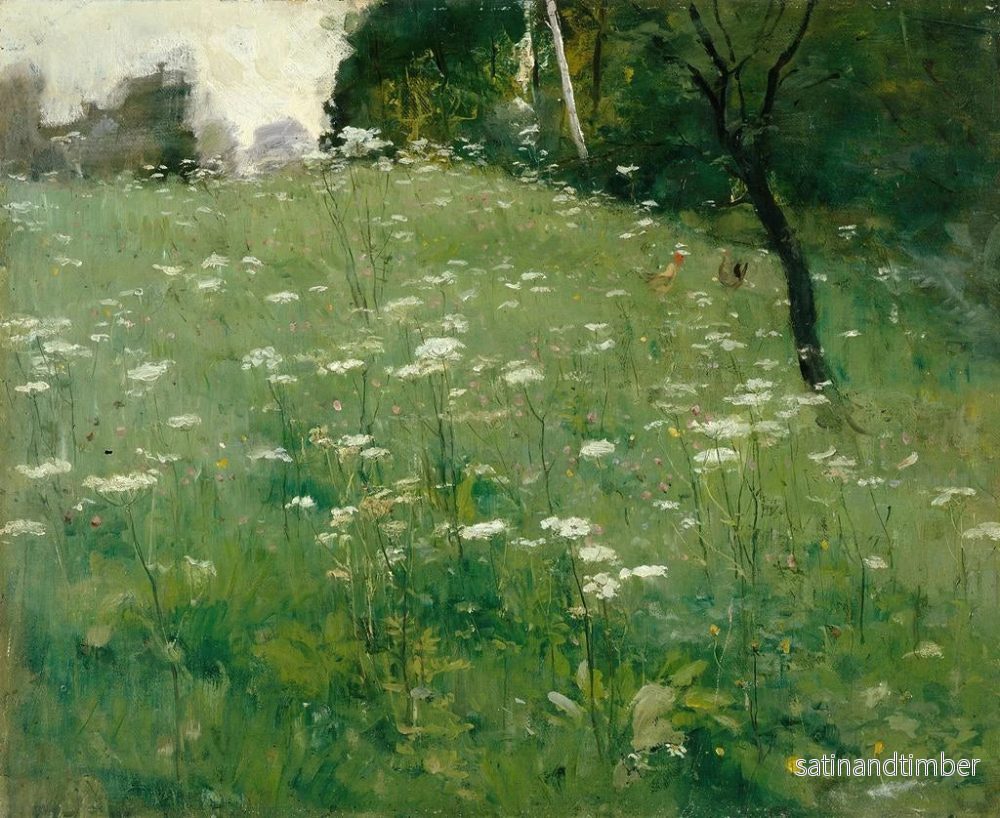 Reproduktion av målningen Prairie avec des fleurs - Franz Xaver Grell - Bild 2