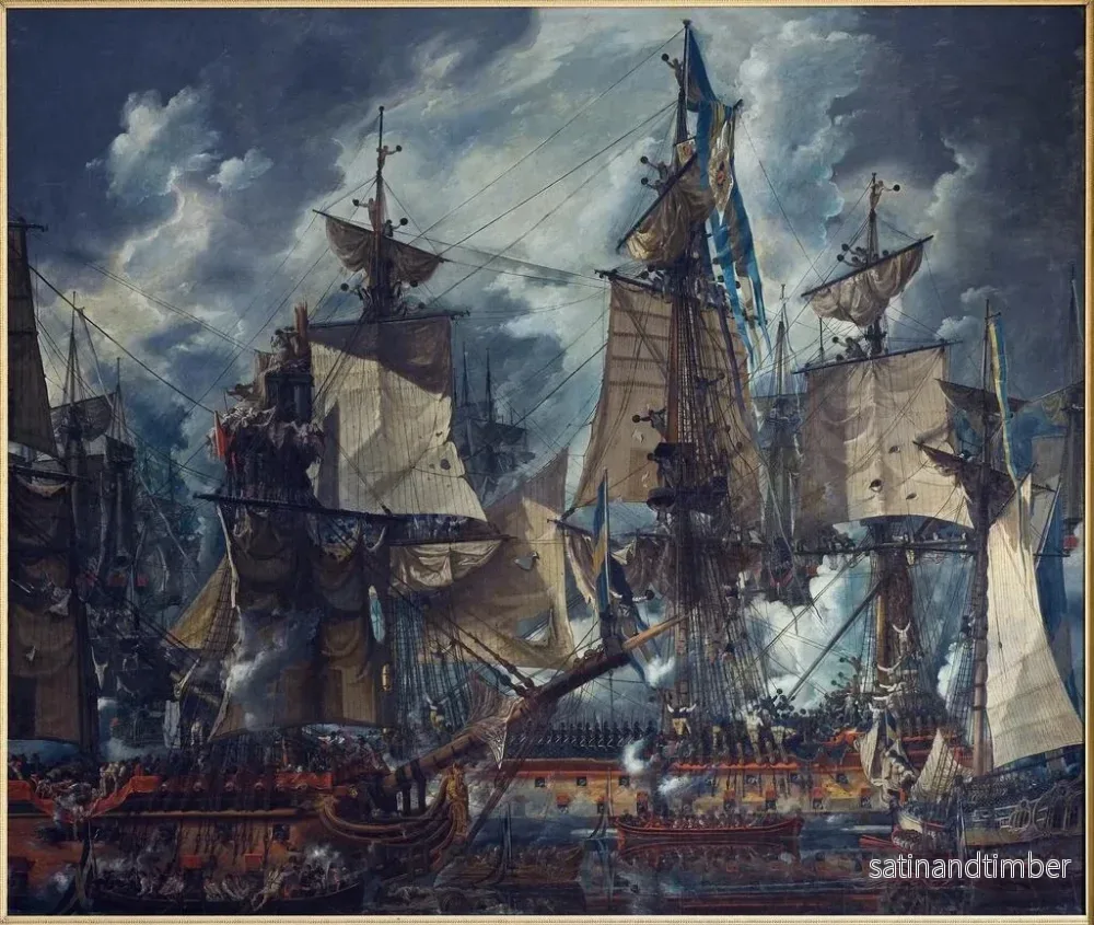 Reproduktion av målningen La Victoire d'Hogland - Louis Jean Desprez - Bild 2