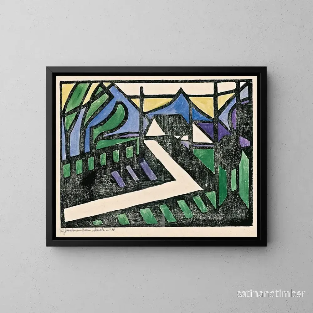 Reproduktion av målningen Composition VI nr 1 - Jacoba van Heemskerck
