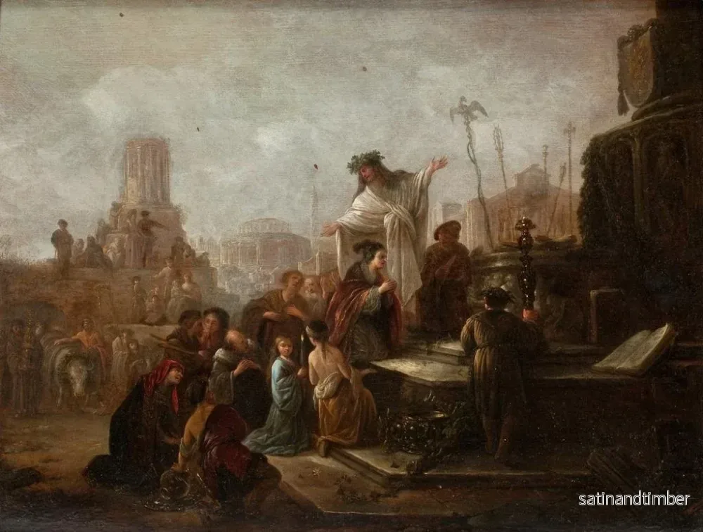 Reproduktion av målningen av Saint Paul och Saint Barnabé i Lystre - Jacob Willemsz de Wet - Bild 2