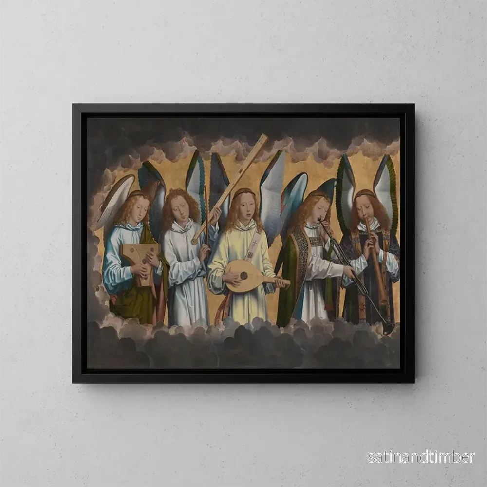 Reproduktion av målningen Änglar musiker - Hans Memling